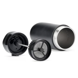 Portable French Coffee Press 320ml Coffee Tea Maker Portable Stainless Steel - Picture 1 of 20