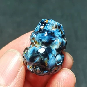 Rare 9.9G Natural Namibia " Pietersite" Gemstone a mythical wild animal R1707 - Picture 1 of 15