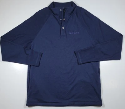 Samsung Men's Medium Long Sleeve Pullover 1/4 Button Embroidered     - Image 1 of 4