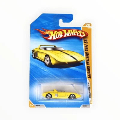 Hot Wheels '62 Ford Mustang Concept 28/240 - Yellow - 2010 Mainline A - Image 1 of 4