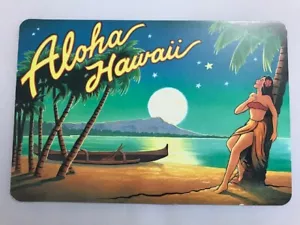 Hermosa postal de inspiración retro de Aloha Hawaii - Imagen 1 de 2