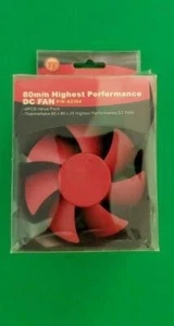 4 Pack Thermaltake 80MM Fans New Old Stock - Zdjęcie 1 z 5