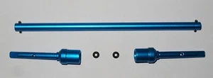 Aluminium Kardanwelle/Antriebswelle + Eingangswellen Tamiya TT02 TT02B blau UK VERKÄUFER - Bild 1 von 11
