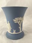 Vintage Wedgwood Jasperware Blue Vase 3.75? England