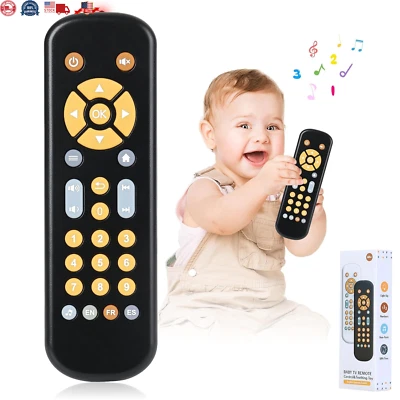 Juguete de control remoto para TV para bebés con sonido y luz, juguetes de música para bebé 6-24 meses Foto 1 de 4