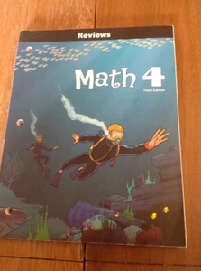 BJU Press Math 4 Reviews 3rd Edition NO WRITING 260158 (E1-45) - Imagen 1 de 2