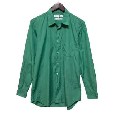 Camisa de vestir Comme Des Garcons manga larga con botones bolsillo - Hombres, Verde, M Foto 1 de 4