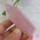 157G Natural Rose Quartz Crystal Point Wand Pink Stone Obelisk Healing Reiki