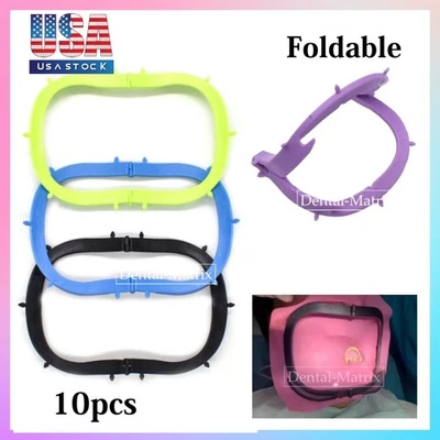 10x Marco de goma dental plegable plástico Hager luz película rayos X soporte herramienta Foto 1 de 4