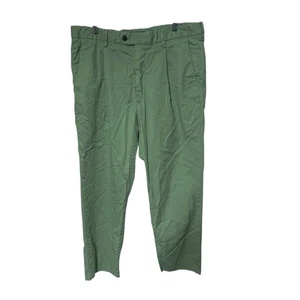 Pantalones plisados Todd Snyder NY para hombre 33 verde claro alterado algodón playa - Imagen 1 de 7