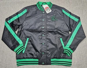 Pokemon Center Rayquaza Jacket Mens Medium Black Varsity Bomber Embroidered - Picture 1 of 8