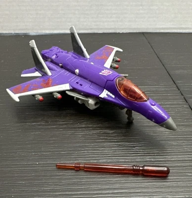 Transformers Cybertron Skywarp incompleto classe luxo Hasbro 2006 chave faltando - Imagem 1 de 4