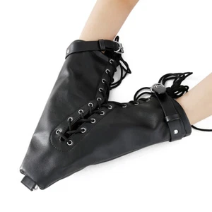 Pu Leather Connect Wrist HandCuffs Suspension Cuffs Can Hanging Slave Adult - Picture 1 of 8
