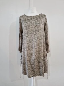 Masai Tunika Kleid S grau schwarz Kreis Print Lagenlook Style mit Taschen - Bild 1 von 24