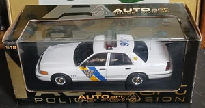 1/18 Autoart AA72707 '99 Ford Crown Victoria BLANK WHITE police interceptor NJSP - Picture 1 of 16