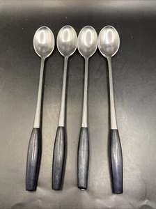 Dansk Kongo Black Germany Design (4) Ice Tea Spoons Marked Discontinued - Picture 1 of 6
