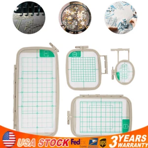 Set of 4 for Brother PE770 PE700 PE700II PE780D PE800 Machine Embroidery Hoops - Picture 1 of 9