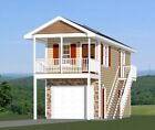 12x32 House -- 461 sq ft -- PDF Floor Plan -- Model 9A