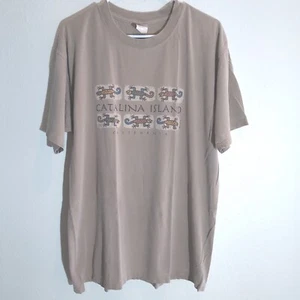 Camiseta Vintage Años 90 CATALINA ISLAND CALIFERIA Gráficos Lagarto Bronceado XXL - Imagen 1 de 9
