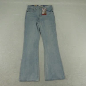 Levis Jeans Girls 16 Reg Light Blue 726 Flare High Rise Stretch Denim - Picture 1 of 20