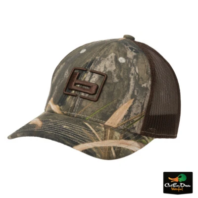 NEW BANDED GEAR TRUCKER CAP HAT SHADOW GRASS HABITAT W/ "b" LOGO - MESH BACK - Image 1 of 2