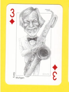 Gerry Mulligan Sax Saxophone Jazz Blues Music Spanish Playing Card - Bild 1 von 2