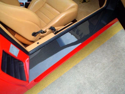 Listones de entrada de carbono para Ferrari 348 y 348 Spider carbono real nuevo 2 piezas - Imagen 1 de 4