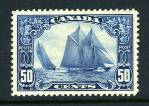 CANADA Scott 158 - HR - 50¢ Bluenose King George V Scroll Issue (.015) - Picture 1 of 2