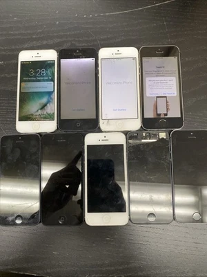 Lot Of 9 Apple iPhone 5/5s 16GB/32GB A1533 For AT&T Parts or Repair V1 - Image 1 of 4