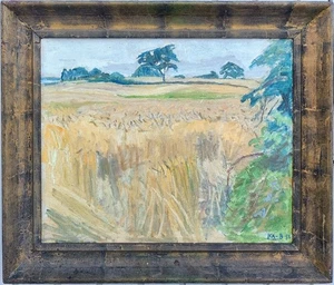 Knud Aage Borchsenius (1921-1971): SUMMER LANDSCAPE, original oil painting - Picture 1 of 7