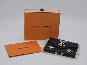 Louis Vuitton Victorine Empreinte Leather Wallet - Black/Beige w/ CoA - Picture 1 of 16