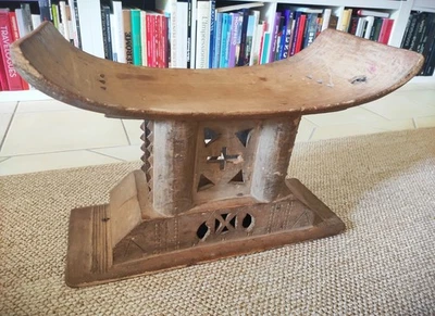 Ancien Tabouret  Ashanti Du Ghana - Photo 1/4