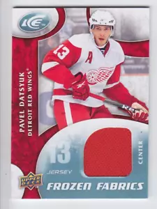 CAMISETA DE JUEGO UD ICE PAVEL DATSYUK 2009-10 FR-PD JUEGO USADA Frozen Upper Deck Wings - Imagen 1 de 1
