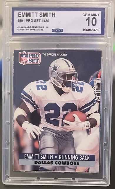 専門ショップ トレーディングカード RARE: Emmitt Smith Official NFL Card 1990 Pro Set Offen 