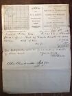 Abstract of title 1883 receipt. Alma Kansas Request for reimbursement for Lands