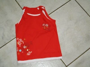 schönes T-Shirt Top Here&There by C&A Gr.146/152 orange-rot weiß  - Bild 1 von 3