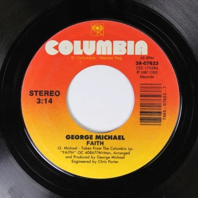 Pop 45 George Michael - Faith / Hand To Mouth on Columbia Foto 1 de 2
