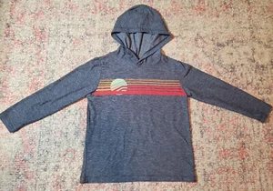 Hanna Andersson Long Sleeve Lightweight Gray Pullover Hoodie T-Shirt-Boys Size 5 - Picture 1 of 10