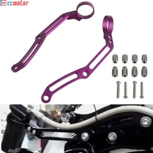 Rear Reservoir Mount Brackets Fit For Harley Touring Road Street Glide 2014-2024 - Picture 1 of 7