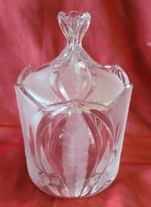 Vintage Lead Crystal Condiment Jar with Lid 23cm height - Picture 1 of 6
