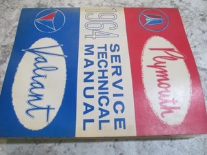 1964 Plymouth Shop Repair Service Manual Fury Valiant Belvedere Savoy Signet OEM - Bild 1 von 24