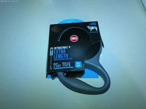 Great Choice Retractable+ Extra Strength 16FT Tape Leash Large Black/Grey "NEW" - Picture 1 of 1