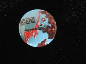 Narben-blau-Punk-Band-Musik-kleiner-Knopf-80er Vintage-selten - Bild 1 von 1