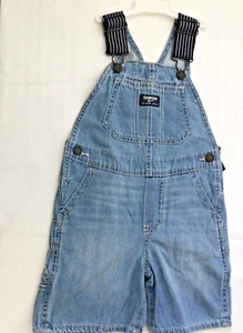 Genuine Kids OSH KOSH Blue Denim Overalls/ Shorts 2T New with Tags - Picture 1 of 3