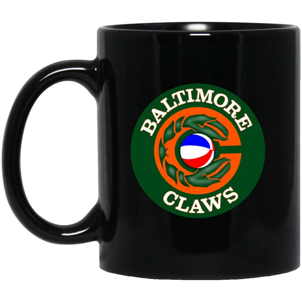 巴尔的摩爪马克杯11盎司 黑色陶瓷 | ABA 篮球队 — 第 1/1 张图片