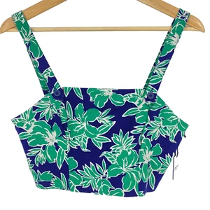 NUEVO CON ETIQUETAS NUEVO Blusa Top Recortada Forever 21 Talla MEDIANA MEDIANA M Tejida Patrón Floral, 762 - Imagen 1 de 9