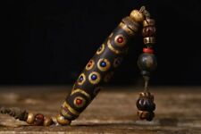 13cm China Tibet Antique Pendants natural agate Dzi Bead handmade Pendants 