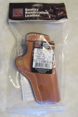 FUNDA COLT KIMBER 1911 CROSS DRAW CINTURÓN LAZO MANO DERECHA BRONCEADA TRIPLE K FORMADA nueva Foto 1 de 4