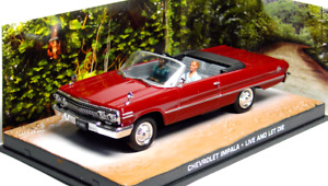 Chevrolet Impala Live And Let Die 007 James Bond (1:43 Diecast Car) + Magazine