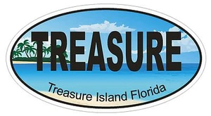 Schatzinsel Florida Oval Autoaufkleber oder Helmaufkleber D1271 Euro Oval - Bild 1 von 1